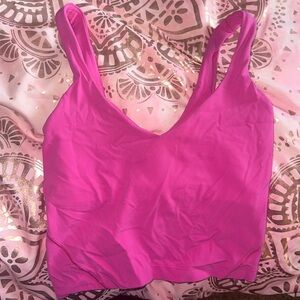 Lululemon Sonic Pink Align Tank Size 0